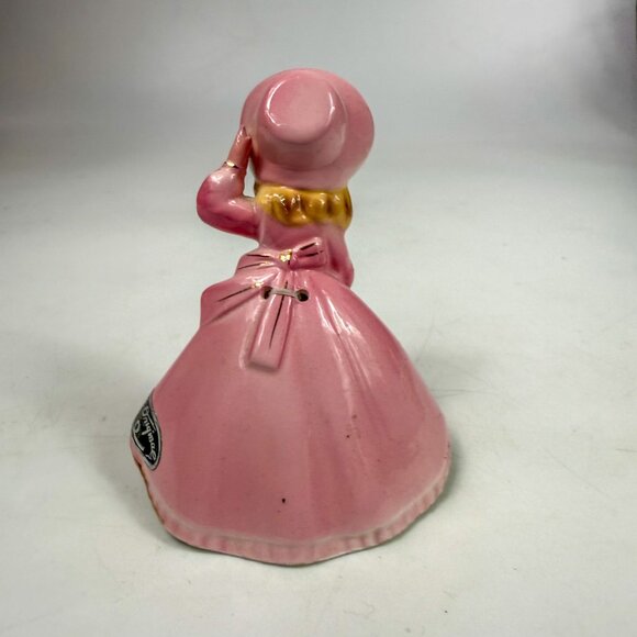 Josef Originals Southern Belle Pink Dress Bell Figurine Ceramic Hand-Painted - Picture 4 of 8
